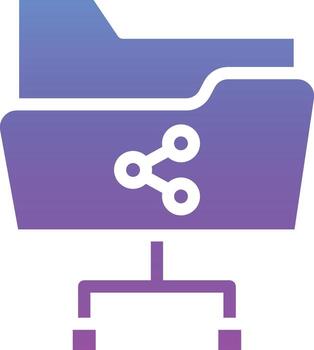 Shared Folder Vector Icon