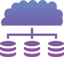 Cloud Database Vector Icon