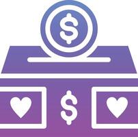 Donation Box Vector Icon