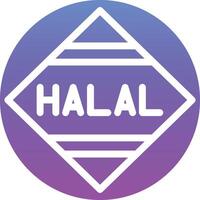 icono de vector halal