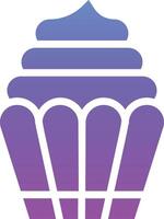 icono de vector de cupcake