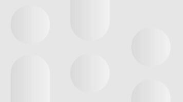Minimalist elegant background in gray and white. Vector illustration with simple gradient. clear background with abstract pattern of bubbles or circles. Suitable for web, technology design, posters.
