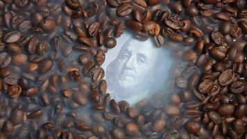 coffee bean money banknote video