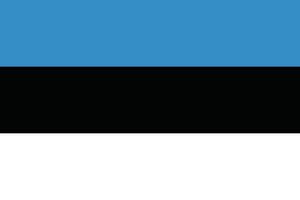 Estonia flag national emblem graphic element illustration vector