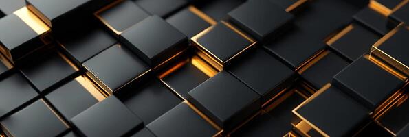 AI generated Abstract background with geometric volumetric photo