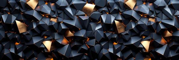 AI generated Abstract background with geometric volumetric photo