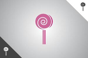Lollipop design element. Bakery, cakes and pastries logo identity template. Perfect logo for business related to bakery, cakes and pastries. Isolated background. Vector eps 10.