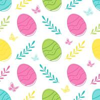 Easter simple pattern vector