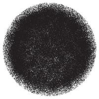 Abstract black Grain round shape isolated on white background. Vector Illustration.