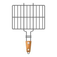 Grill grate. Vector illustration on a white background.