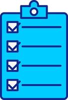 Checklist Blue Filled Icon vector