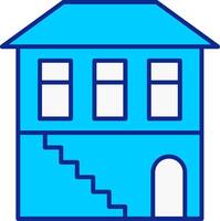 Basement Blue Filled Icon vector