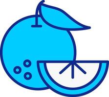 Oranges Blue Filled Icon vector