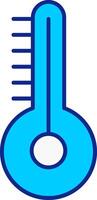 temperatura azul lleno icono vector