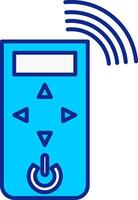 Remote Control Blue Filled Icon vector