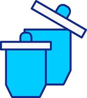 Crucible Blue Filled Icon vector