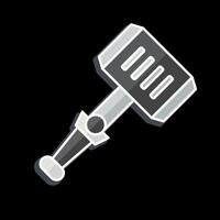 Icon Hammer. related to Weapons symbol. glossy style. simple design editable. simple illustration vector