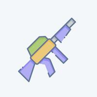 Icon Sniper Rifle. related to Weapons symbol. doodle style. simple design editable. simple illustration vector