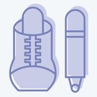 Icon Marker. related to Shoemaker symbol. two tone style. simple design editable. simple illustration vector