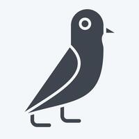 Icon Pigeon. related to Magic symbol. glyph style. simple design editable. simple illustration vector