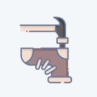 Icon Assembly. related to Shoemaker symbol. doodle style. simple design editable. simple illustration vector