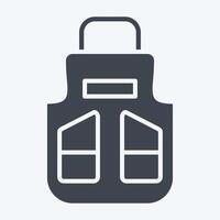 Icon Apron. related to Shoemaker symbol. glyph style. simple design editable. simple illustration vector