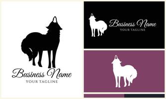 silhouette dog dachshund logo template vector