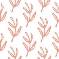 Elegant seamless leaf pattern. vector