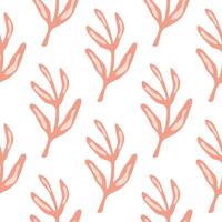 Elegant seamless leaf pattern. vector