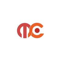 inicial letra mc logo o cm logo vector diseño modelo