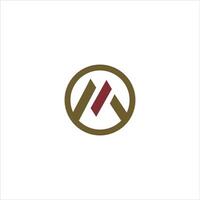 Initial letter m logo design template vector