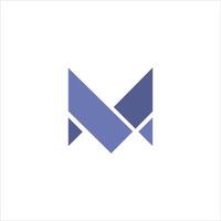 Initial letter m logo design template vector