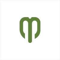 Initial letter m logo design template vector