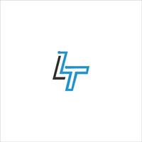 Initial letter lt logo or tl logo vector design template