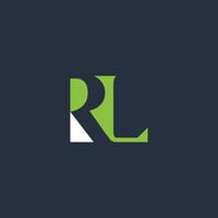 Alphabet Initials logo LR, RL, L and R vector