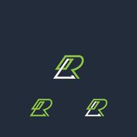 Alphabet Initials logo LR, RL, L and R vector