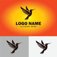 hummingbird logo vector art icon graphics for company brand business icon hummingbird logo template