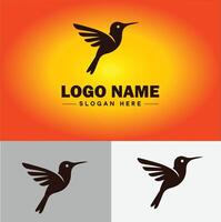 hummingbird logo vector art icon graphics for company brand business icon hummingbird logo template