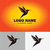 colibrí logo vector Arte icono gráficos para empresa marca negocio icono colibrí logo modelo