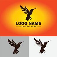 hummingbird logo vector art icon graphics for company brand business icon hummingbird logo template