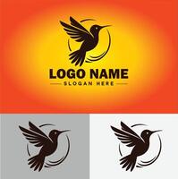 hummingbird logo vector art icon graphics for company brand business icon hummingbird logo template