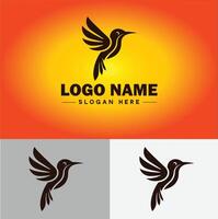 hummingbird logo vector art icon graphics for company brand business icon hummingbird logo template