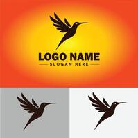 hummingbird logo vector art icon graphics for company brand business icon hummingbird logo template