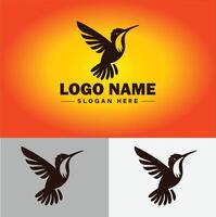 hummingbird logo vector art icon graphics for company brand business icon hummingbird logo template