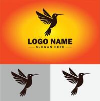 hummingbird logo vector art icon graphics for company brand business icon hummingbird logo template