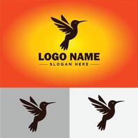 hummingbird logo vector art icon graphics for company brand business icon hummingbird logo template