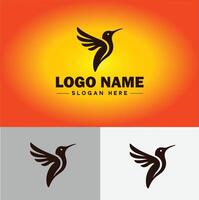 colibrí logo vector Arte icono gráficos para empresa marca negocio icono colibrí logo modelo