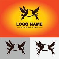 hummingbird logo vector art icon graphics for company brand business icon hummingbird logo template