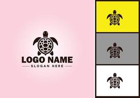 Turtle logo vector art icon graphics for company brand tortoise icon Turtle logo template