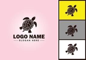 Tortuga logo vector Arte icono gráficos para empresa marca tortuga icono Tortuga logo modelo